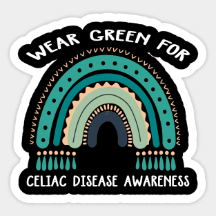 Wear Green For Celiac Disease Awareness Celiac Disease Sticker